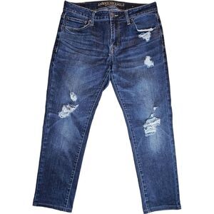 American Eagle Extreme Flex Skinny Jeans – Medium Wash Distressed | Size 32×30 |